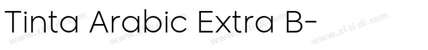 Tinta Arabic Extra B字体转换